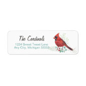 Étiquette Joli Art Cardinal Rouge (Devant)