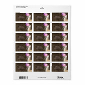 Étiquette Joli cheval et ballons sur Barnwood Adresse (Feuille entière)