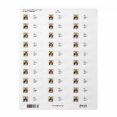 Étiquette Joli Chimp en Gown (Feuille entière)