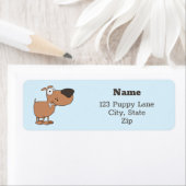 Étiquette Joli chiot (En situation)