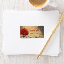 Joli cœur fantaisiste LeafTree Rouge Rose RSVP
