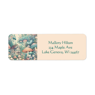 Étiquette Joli Cottage Core Whimsical Village