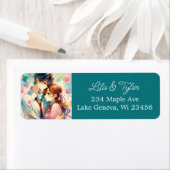 Étiquette Joli couple romantique sur le thème de l'anime (En situation)