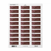 Étiquette Joli en rose (Feuille entière)