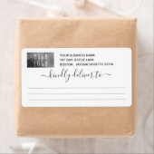 Étiquette Joli Grey Livraison Kindly À Logo Expédition (En situation)