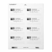 Étiquette Joli Grey Livraison Kindly À Logo Expédition (Feuille entière)