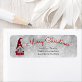 Étiquette Joli Joyeux Elfe de Noël Personnalisé Gnome (En situation)