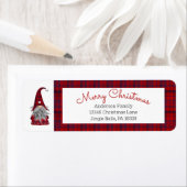 Étiquette Joli Joyeux Elfe de Noël Personnalisé Gnome (En situation)