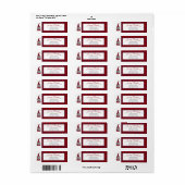 Étiquette Joli Joyeux Elfe de Noël Personnalisé Gnome (Feuille entière)