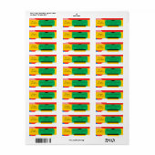 Étiquette Joli Motif géométrique Abstrait Joyeux Noël (Feuille entière)