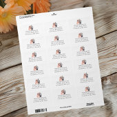 Étiquette Joli Nain de Jardin de la Forêt Adresse de Mariage