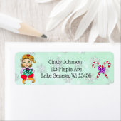 Étiquette Joli Noël Elfe et Sucres de canne (En situation)