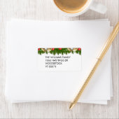Étiquette Joli Noël Ornements Retourner Adresse Label (En situation)