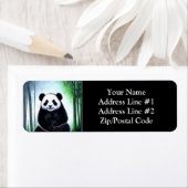 Étiquette Joli Petit Panda Cub (En situation)