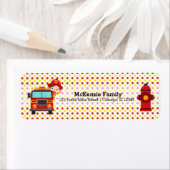 Étiquette Joli pompier (En situation)