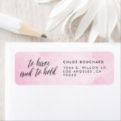 Étiquette Joli script d'aquarelle (En situation)