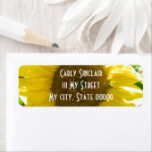 Étiquette Joli tournesol (En situation)