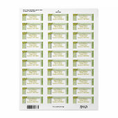 Étiquette Joli vert clair (Feuille entière)