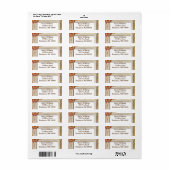 Étiquette Jolie chute (Feuille entière)