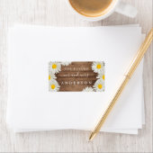 Étiquette Jolie Daisies Future M. Mme Retour Adresse (En situation)