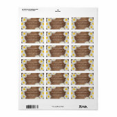 Étiquette Jolie Daisies Future M. Mme Retour Adresse (Feuille entière)