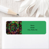 Étiquette Jolie flambée de fleurs Abstraite (En situation)