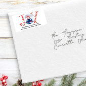 Étiquette Jolie photo Christmas Retours Adresse