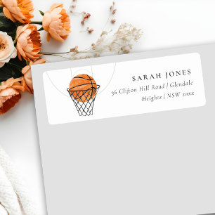 Étiquette Jolie rouille Notre Petite Adresse De Basketball C