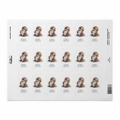 Étiquette Jolie Sloth (Feuille entière)