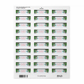 Étiquette Jolies décorations d'arbres de Noël (Feuille entière)