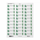 Étiquette Jolies plumes de paon (Feuille entière)