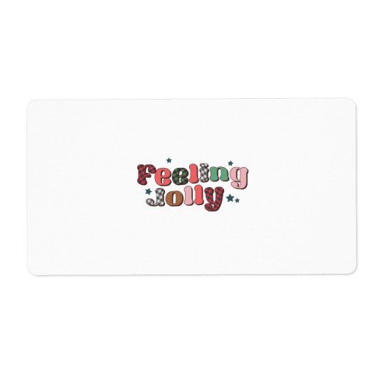 Étiquette Jolly cadeau de Noël (Devant)