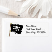 Étiquette jolly roger (En situation)