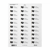 Étiquette jolly roger (Feuille entière)