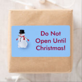 Étiquette Jolly Snowman (En situation)