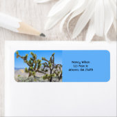 Étiquette Joshua Tree en Californie (En situation)