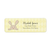 Étiquette Jote Tan Lapin Lapin Retourner Adresse Jacquard Ja (Devant)