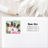 Étiquette Jote Tri Color Papillon Chiens de marionnettes Adr (En situation)