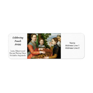 Étiquette Jouer aux échecs par Sofonisba Anguissola