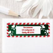 Étiquette Jouer Empreinte de patte Pet Noël (En situation)