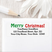 Étiquette Jouer "Joyeux Noël !" (En situation)