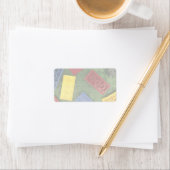 Étiquette Jouets colorés pour enfants (En situation)