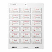 Étiquette Jouets maltais mignons Adresse de retour de famill (Feuille entière)