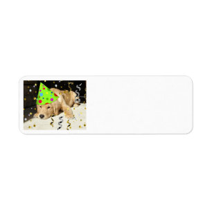 Étiquette Jour d'anniversaire Golden Retriever