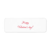 Étiquette Jour de la Saint Valentin (Devant)