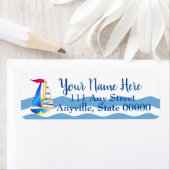 Étiquette Jour de voile ensoleillé Personnalisé (En situation)