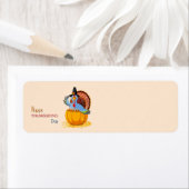 Étiquette Jour du bon thanksgiving Turquie (En situation)