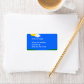 Étiquette Jour Ensoleillé (En situation)