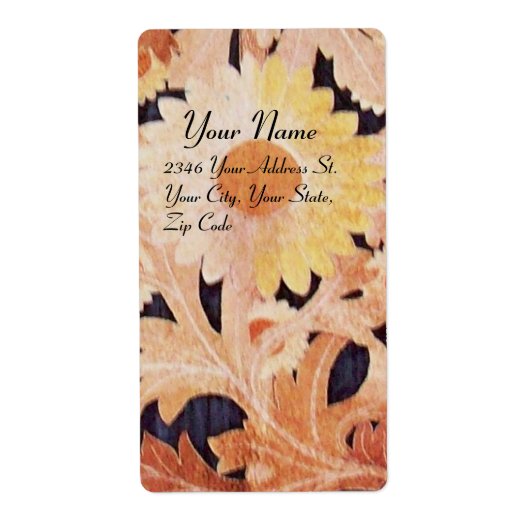 Étiquette JOUR, noir brun blanc (Devant)