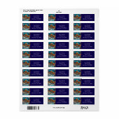 Étiquette Journal Cabine le soir de Noël Personnalisé (Feuille entière)